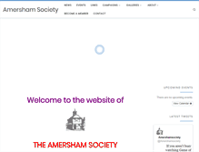 Tablet Screenshot of amershamsociety.org
